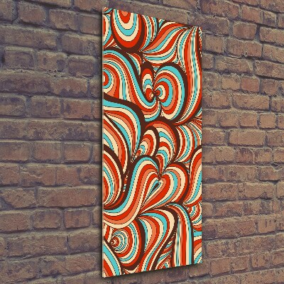 Quadro vetro verticale Motivo a spirale