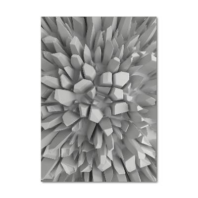Quadro vetro verticale Astrazione 3D