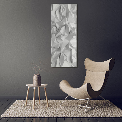 Quadro in vetro verticale Astrazione 3D