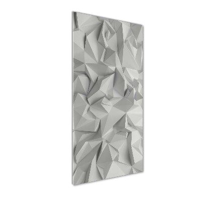Quadro in vetro verticale Astrazione 3D