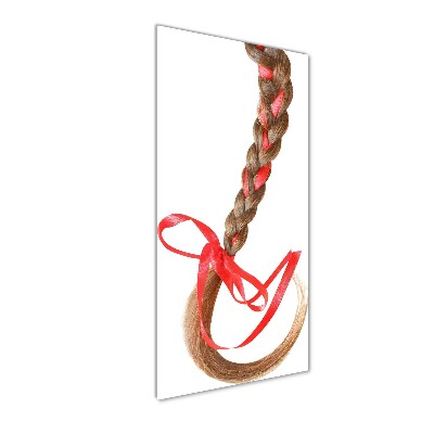 Quadro di vetro verticale Treccia