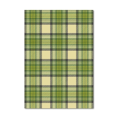 Quadro in vetro verticale A scacchi verdi