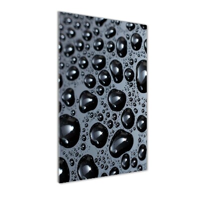 Quadro stampa su vetro verticale Gocce d'acqua