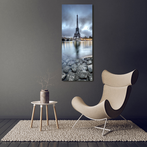 Quadro in vetro verticale Torre Eiffel Parigi