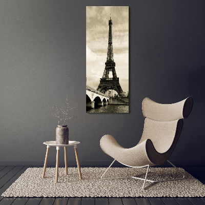 Quadro di vetro verticale Torre Eiffel Parigi