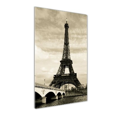 Quadro di vetro verticale Torre Eiffel Parigi