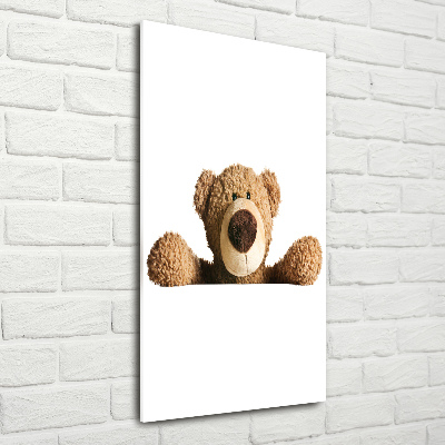 Quadro vetro verticale Orsacchiotto di peluche