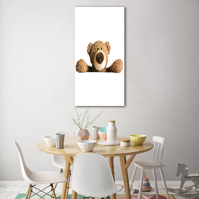 Quadro vetro verticale Orsacchiotto di peluche