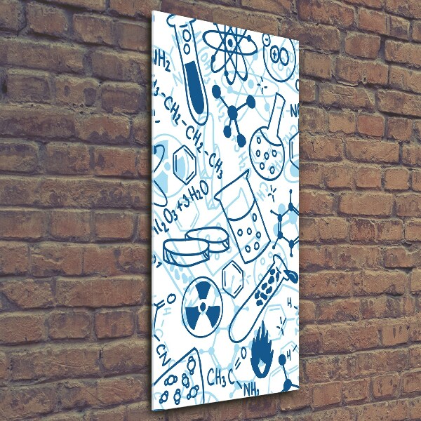 Quadro stampa su vetro verticale Formazione in chimica