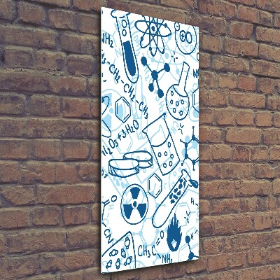 Quadro stampa su vetro verticale Formazione in chimica
