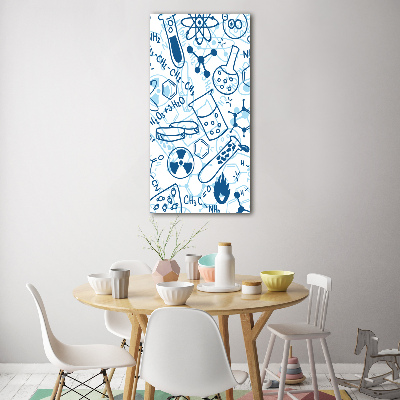 Quadro stampa su vetro verticale Formazione in chimica