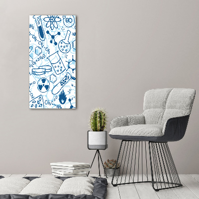 Quadro stampa su vetro verticale Formazione in chimica