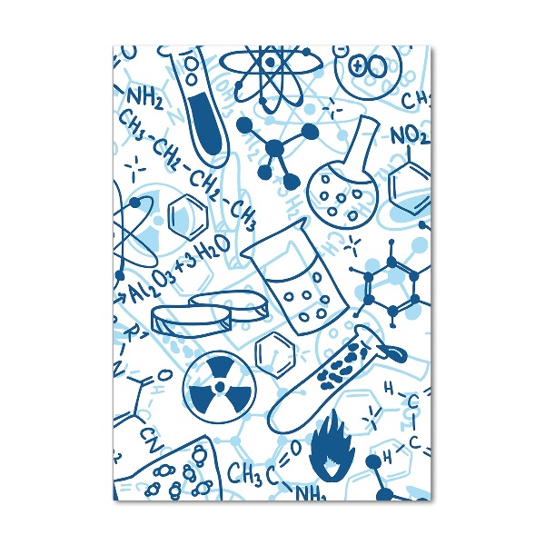 Quadro stampa su vetro verticale Formazione in chimica