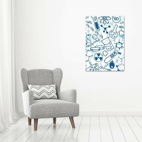 Quadro stampa su vetro verticale Formazione in chimica