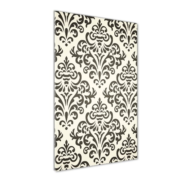 Quadro di vetro verticale Sfondo di ornamenti