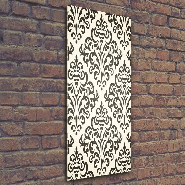 Quadro di vetro verticale Sfondo di ornamenti