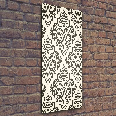 Quadro di vetro verticale Sfondo di ornamenti