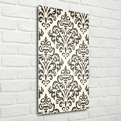 Quadro di vetro verticale Sfondo di ornamenti