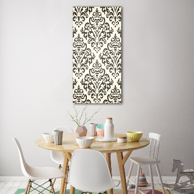 Quadro di vetro verticale Sfondo di ornamenti