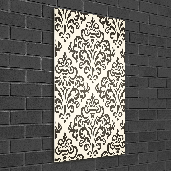 Quadro di vetro verticale Sfondo di ornamenti