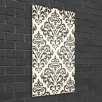 Quadro di vetro verticale Sfondo di ornamenti