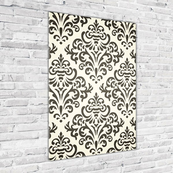 Quadro di vetro verticale Sfondo di ornamenti