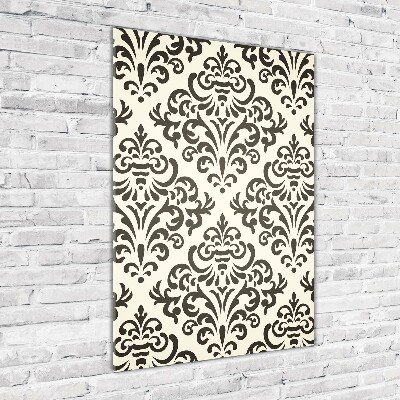 Quadro di vetro verticale Sfondo di ornamenti