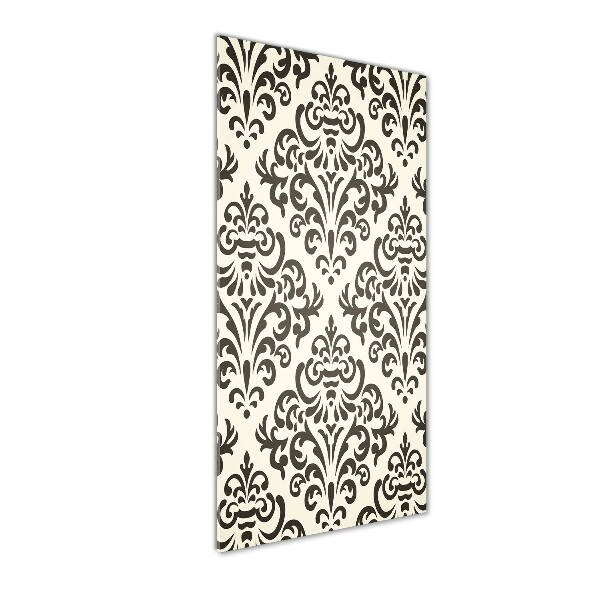 Quadro di vetro verticale Sfondo di ornamenti