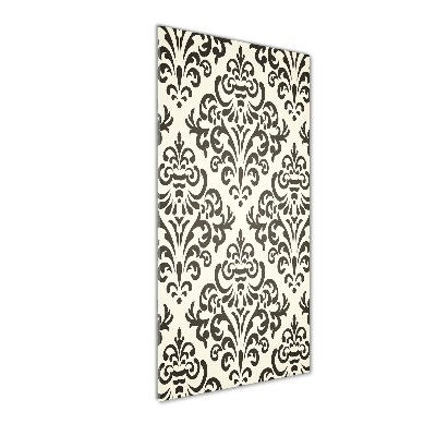 Quadro di vetro verticale Sfondo di ornamenti