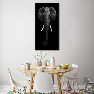 Quadro in vetro verticale Elefante africano