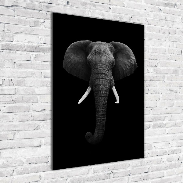 Quadro in vetro verticale Elefante africano