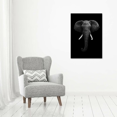 Quadro in vetro verticale Elefante africano
