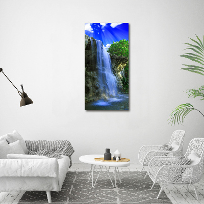 Quadro vetro verticale Cascata