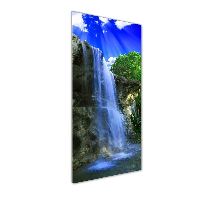 Quadro vetro verticale Cascata