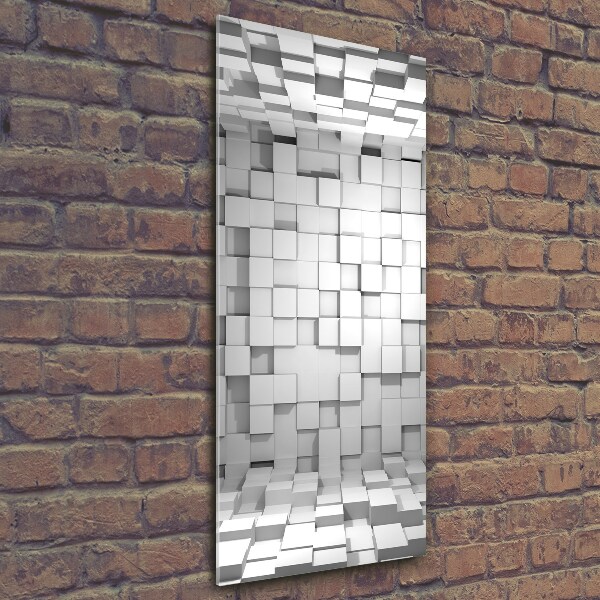 Quadro vetro verticale Cubi