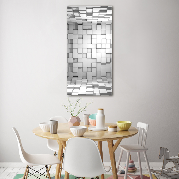 Quadro vetro verticale Cubi
