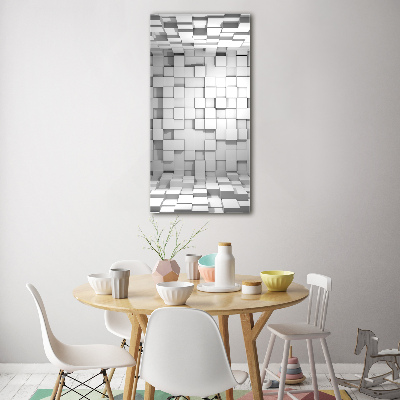 Quadro vetro verticale Cubi
