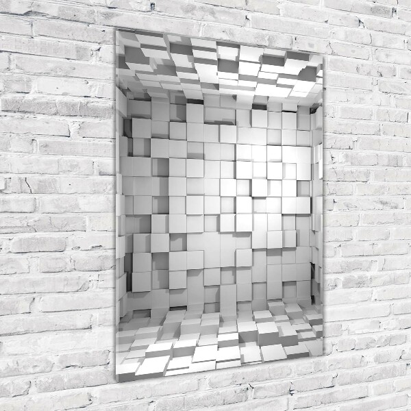 Quadro vetro verticale Cubi