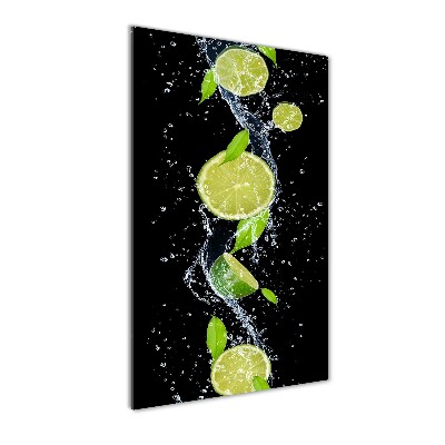 Quadro di vetro verticale Lime