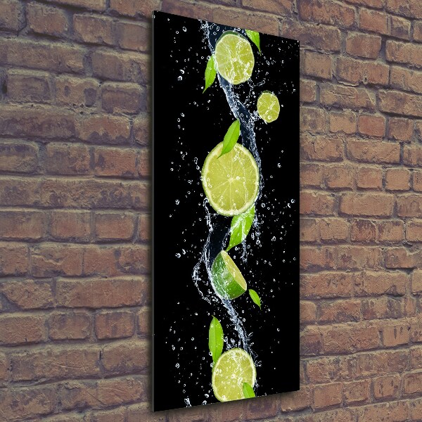 Quadro di vetro verticale Lime
