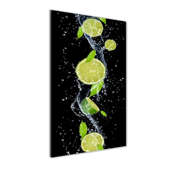 Quadro di vetro verticale Lime