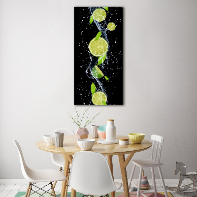 Quadro di vetro verticale Lime
