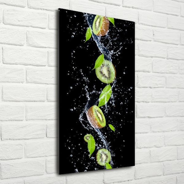 Quadro stampa su vetro verticale Kiwi