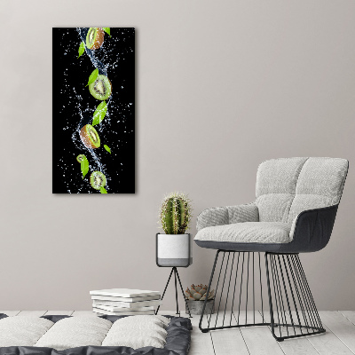 Quadro stampa su vetro verticale Kiwi