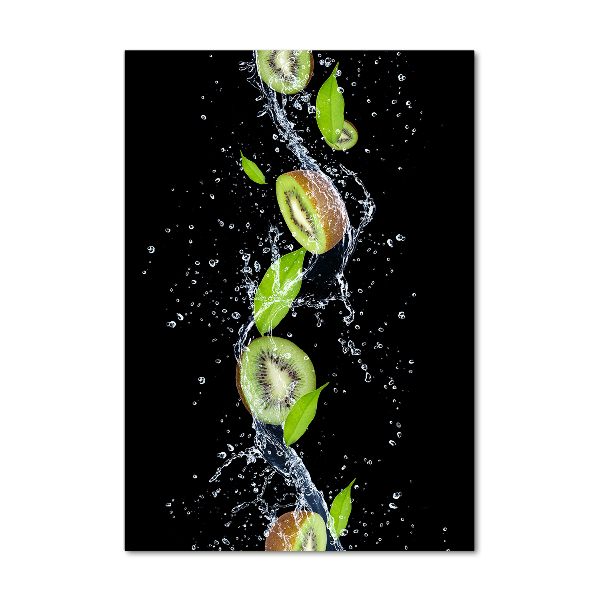 Quadro stampa su vetro verticale Kiwi