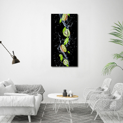 Quadro stampa su vetro verticale Kiwi