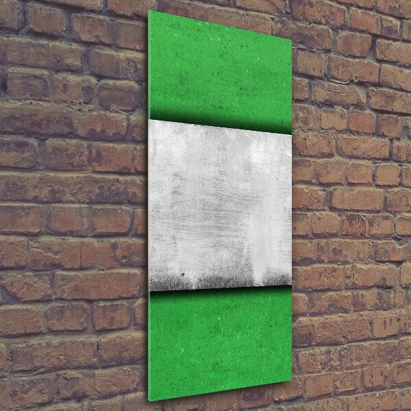 Quadro di vetro verticale Parete verde