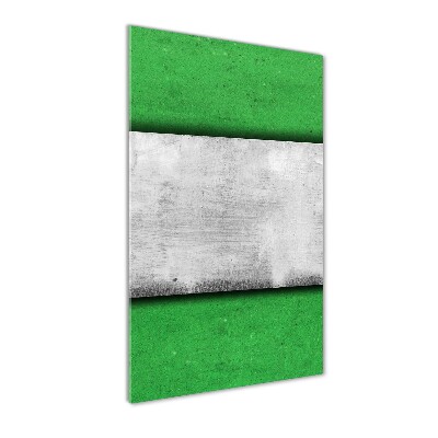 Quadro di vetro verticale Parete verde