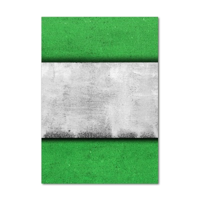 Quadro di vetro verticale Parete verde