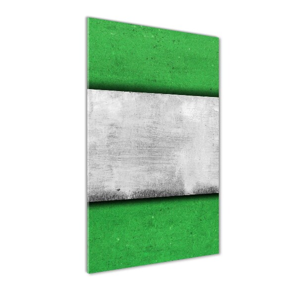 Quadro di vetro verticale Parete verde